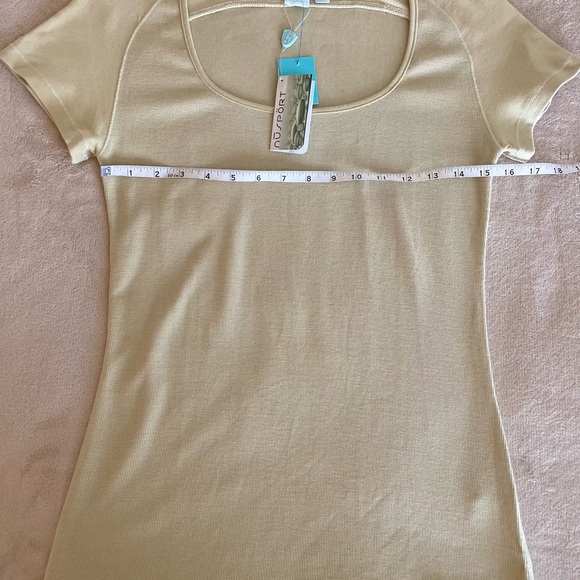 Nu Sport Scoop Neck Short Sleeve Yoga Top - Size M - Picture 7 of 10